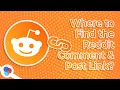 How to Find and Copy a Reddit Post Comment Link - RedSocial
