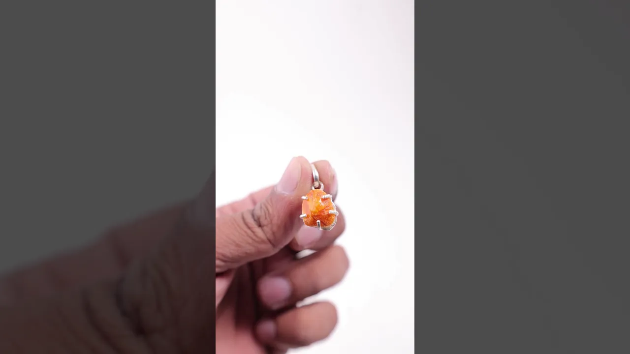 Natural Machh Mani Pendant for Prosperity, Protection & Good Fortune