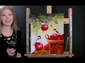How to Paint BIRDS AND AN APPLE BARREL with Acrylic - Paint and Sip at Home