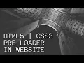 How to create web preload screen html tutorial css tutorial DN Tutorial