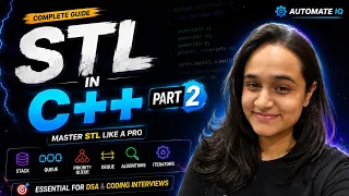 Master C STL Part 2 Stack Queue Deque Iterators STL Algorithms