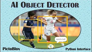 AI based Object Detector using Python in Picto Blox