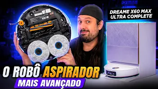 O robô aspirador MAIS COMPLETO: Dreame X60 Max Ultra Complete!