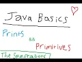 Java Basics Primitives and Prints