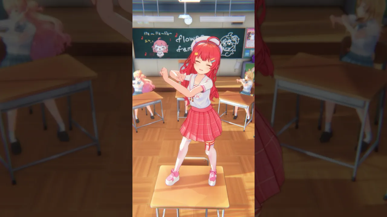 #さくらんぼメッセージ 机で踊っちゃったんですｹﾄﾞ???