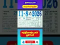 11 8 2026 Daily calendar 11 August 2026 Tamil calendar 2026