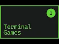Ben Raz Python Tutorial - Episode 1 Making Terminal Games