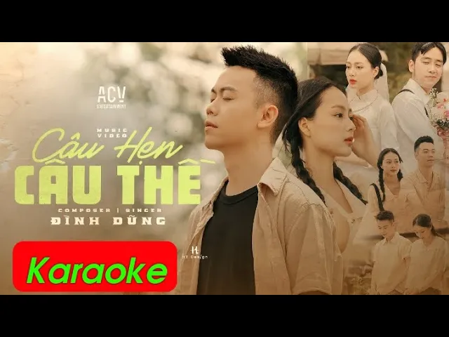 Karaoke | Câu Hẹn Câu Thề - Đình Dũng || Beat Chuẩn || Cao Thái An