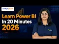Learn Power BI in 20 Minutes Connect Clean Model Visualize Share Simplilearn