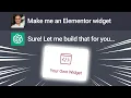 Make Your Own Elementor Widget Using ChatGPT 5 Easy Steps