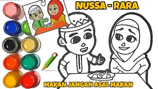 Download Nussa Dan Rara Makan Jangan Asal Makan | Edukasi Menggambar MP3