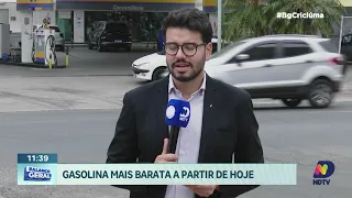 Redução no preço da gasolina começa a valer a partir de hoje