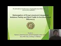 ICSAE7 ID OPTIMIZATION OF CROP-LIVESTOCK INTEGRATION BETWEEN PADDY AND BEEF CATTLE