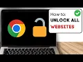 How To Unblock Websites On School Chromebook or Laptop - Easy Method 2024