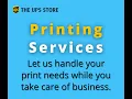 Printing services by UPS Store Canada 580