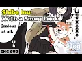 Smug Shiba Inu doesn t care about being headlocked ENG SUB Anime