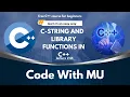 C-String and Library Functions in C in C Full Course for Beginners