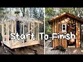 Building a Cozy Cabin In The Woods I Start To Finish