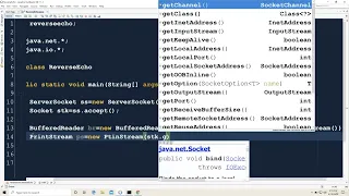27 2 TCP Reverse Echo Server in Java Step-by-Step Abdul Bari Java Course