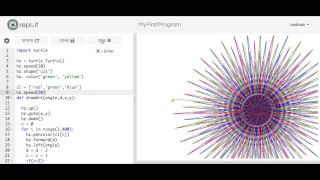 Introduction to programming in Python with Turtle