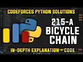 215A Bicycle Chain Codeforces Python Solutions Explanation Walkthrough
