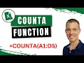 How to Use Excel s COUNTA Function to Count Cells That Are Not Blank