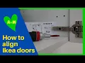 How to adjust Ikea kitchen cabinet doors