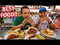 Reading Terminal Market FOOD TOUR - Huge PASTRAMI SANDWICH Amish Breakfast in Philadelphia