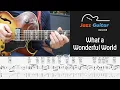 Download Lagu What a Wonderful World - Easy Jazz Guitar Chord Melody Arrangement
