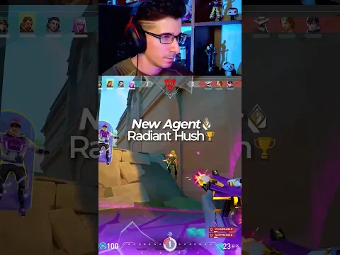 LA NUEVA AGENTE HUSH *ESTÁ ROTÍSIMA* 🤯 valorant live streamer gameplay highlights clips shorts