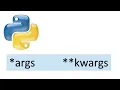 Python Tutorial 11 args kwargs