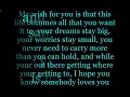 My Wish - Rascal Flatts With Lyrics