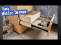Easy DIY Hidden Drawer Nightstand Retrofit