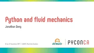 Python and fluid mechanics Jonathan Deng