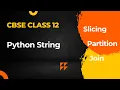 Class 12 Computer Science Python String Class 11 Revision