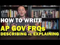 How to Write AP Gov FRQs Understanding the Task Verbs