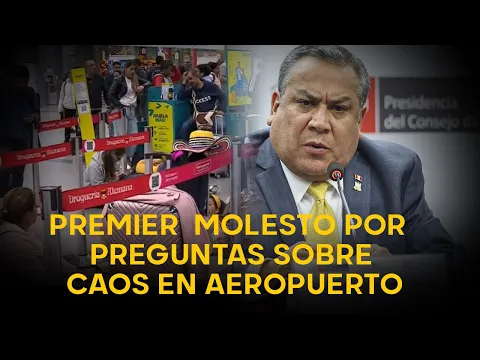 Download MP3 Gustavo Adrianzén no toleró preguntas sobre el caos en aeropuerto Jorge Chávez y termina conferencia