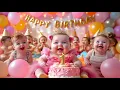 Download Lagu Happy Birthday Song | Cute Baby Dance Party! 🎉 | Fun Birthday Song for Kids | Neela Tota