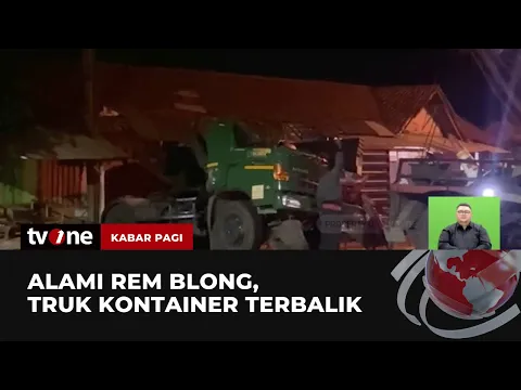 Truk Kontainer Alami Kecelakaan, Sopir Tewas di Tempat