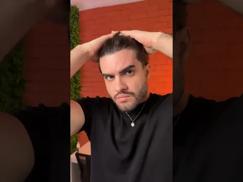 Como arrumar o cabelo masculino com secador e pomada