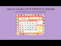 DIY Children s Calendar - Free Printables from Crafting Cheerfully