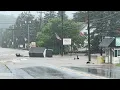 Flooding on Main Street in Ludlow Vermont