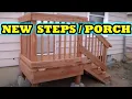 How to build freestanding porch steps deck HOME DEPOT DIY