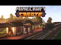 Building a TRAIN STATION with Create Mod Train Station Tutorial