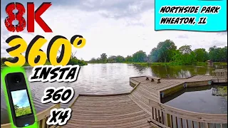 INSTA 360 X4 Filmed in 8K VR Cycling - NorthSide Park Wheaton Illinois