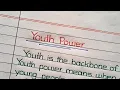 Download Lagu Youth Power Essay/Paragraph || Youth Power Article