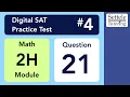 Digital SAT 4 Math Module 2H Question 21 geometry