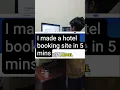 i built a hotel booking site in 5 mins with AI
