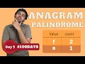 Amazon D-E-shaw Snapdeal Interview Question Anagram Palindrome code io English