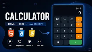How To Make A Calculator Using HTML CSS And JavaScript Responsive Frontend Project no talking